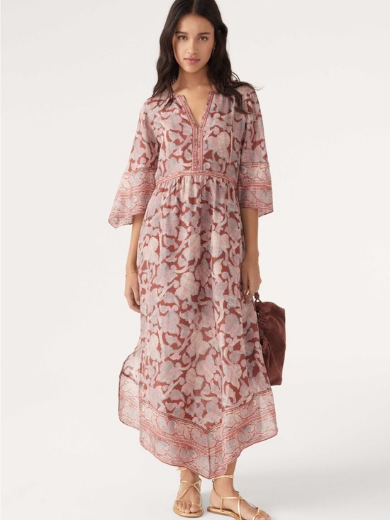 ba&sh Dresses & Skirts - ba&sh Imany silk maxi dress size 3 large